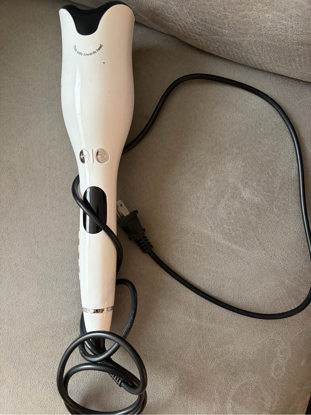 White Automatic Hair Curler - Unbranded
